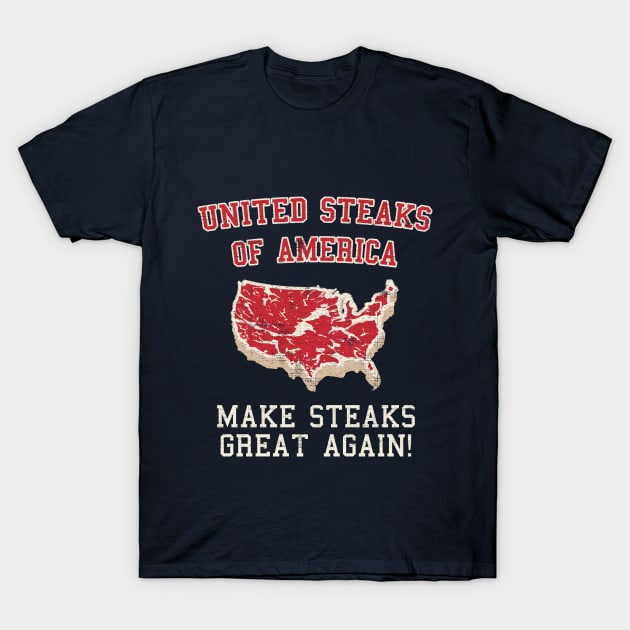 United Steaks Of America T-Shirt by Designkix